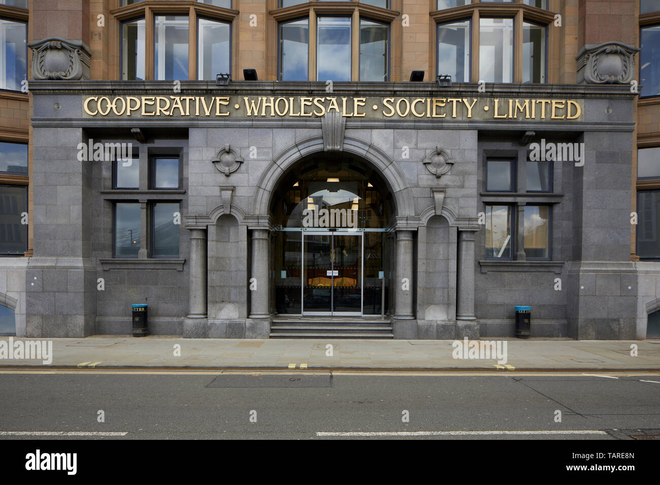 Former Cooperative Wholesale building Federation House in Manchester City Centre now housing