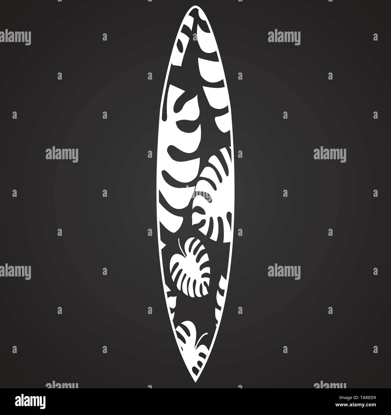 Surfboard icons on background for graphic and web design. Simple vector ...