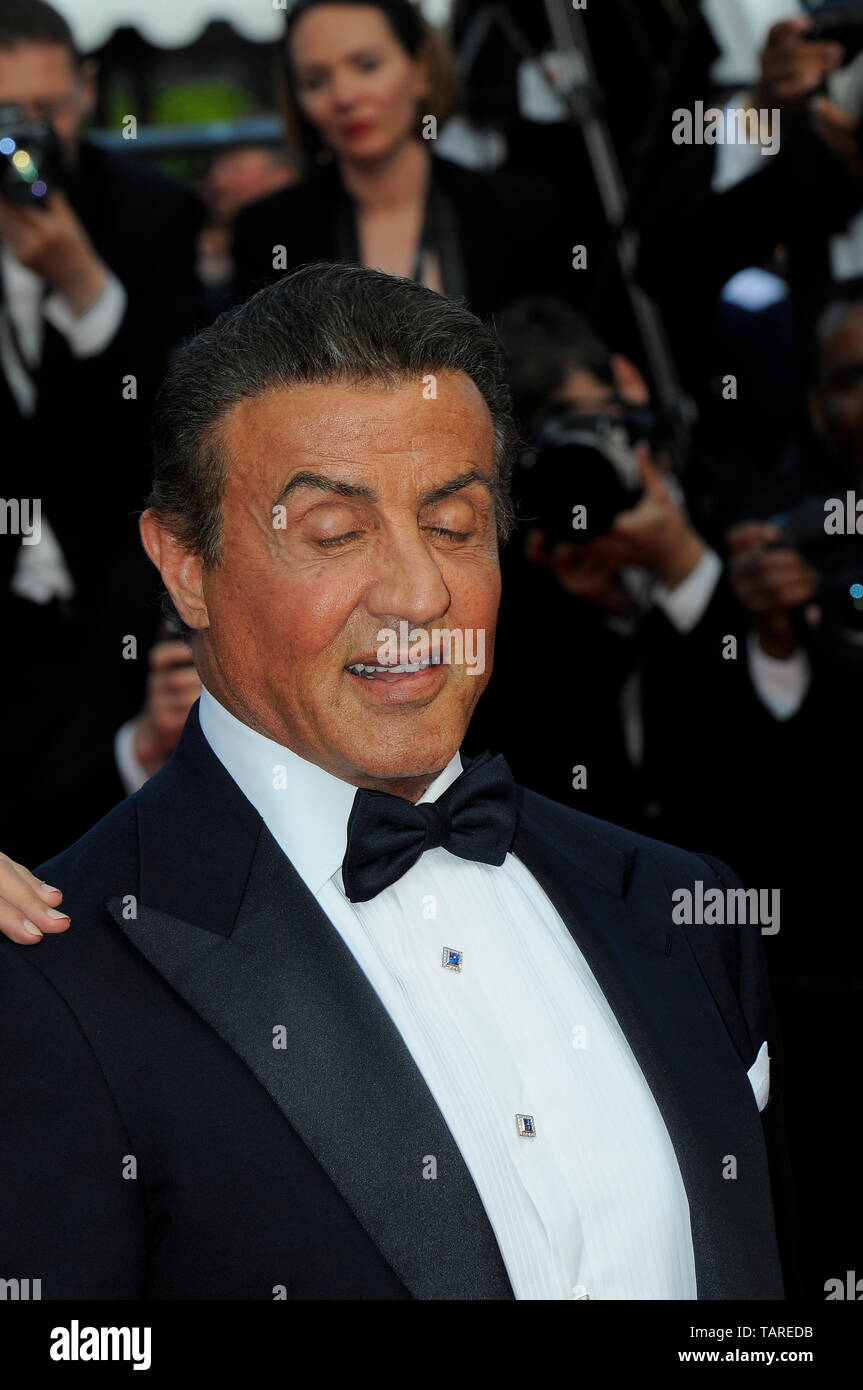 Sylvester Stallone attends the Closing Ceremony Red Carpet of the 72nd Cannes Film Festival 2019. Stock Photo