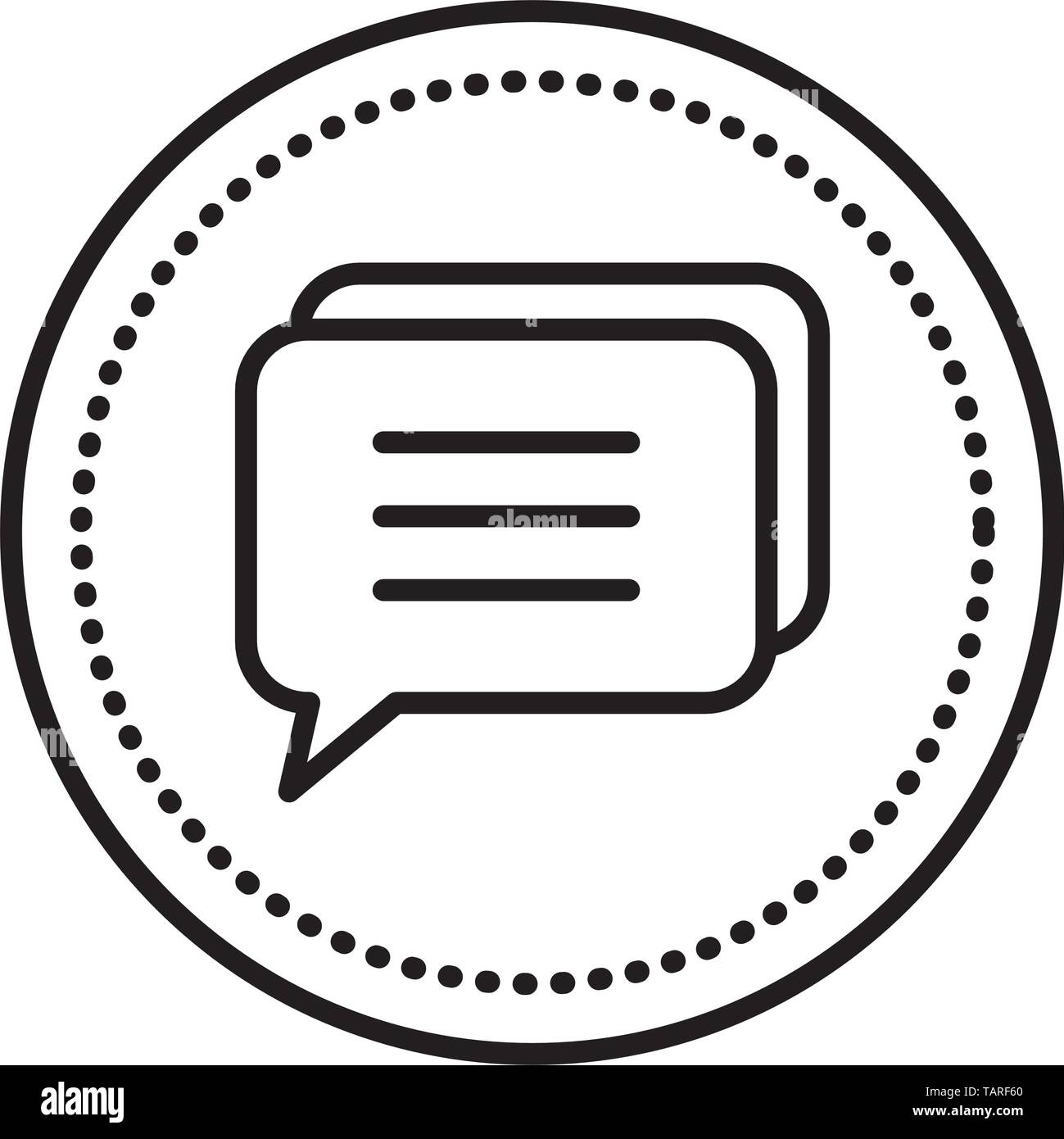 speech bubble message icon vector illustration Stock Vector Image & Art ...