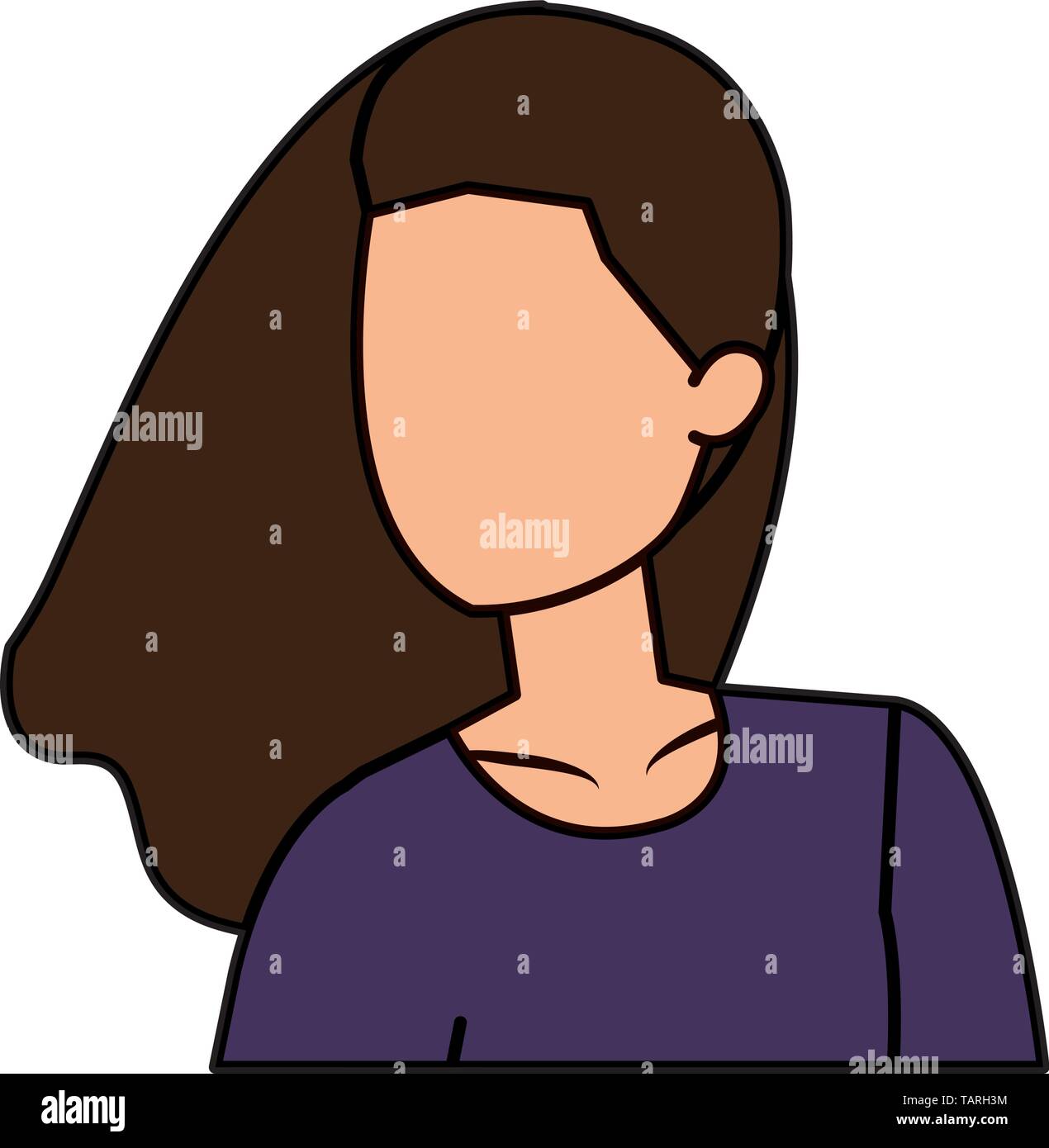 cute young woman avatar character Stock Vector Image & Art - Alamy
