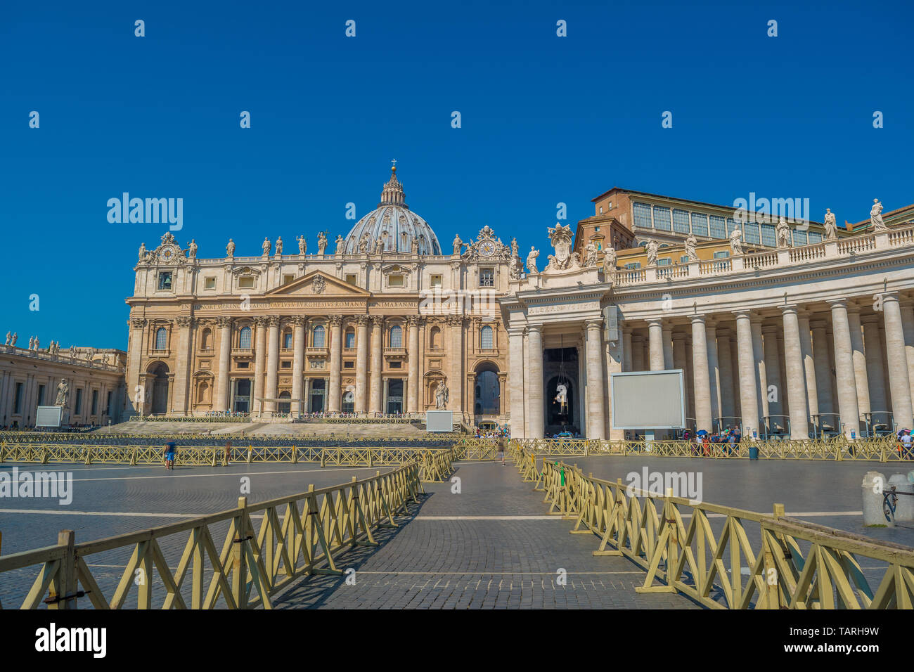 St. Peter's Basilica in the Vatican Stock Photo