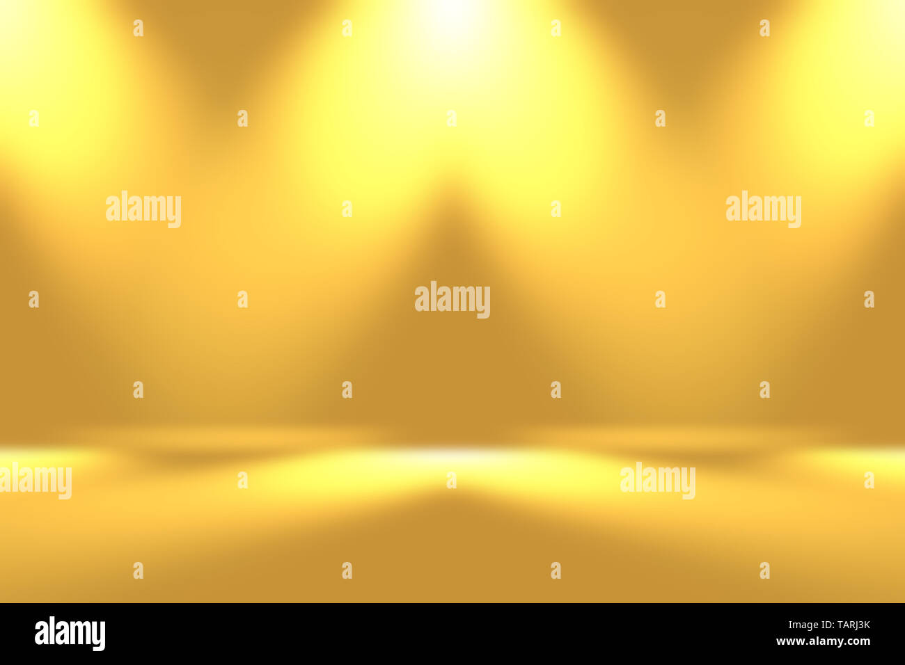 Abstract Luxury Gold yellow gradient studio wall, well use as background,layout,banner and product presentation Stock Photo