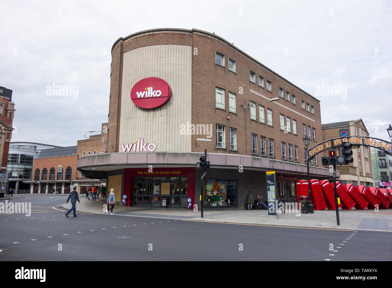 Wilko storefront and logo, Kingston, Surrey, England, U.K. Stock Photo