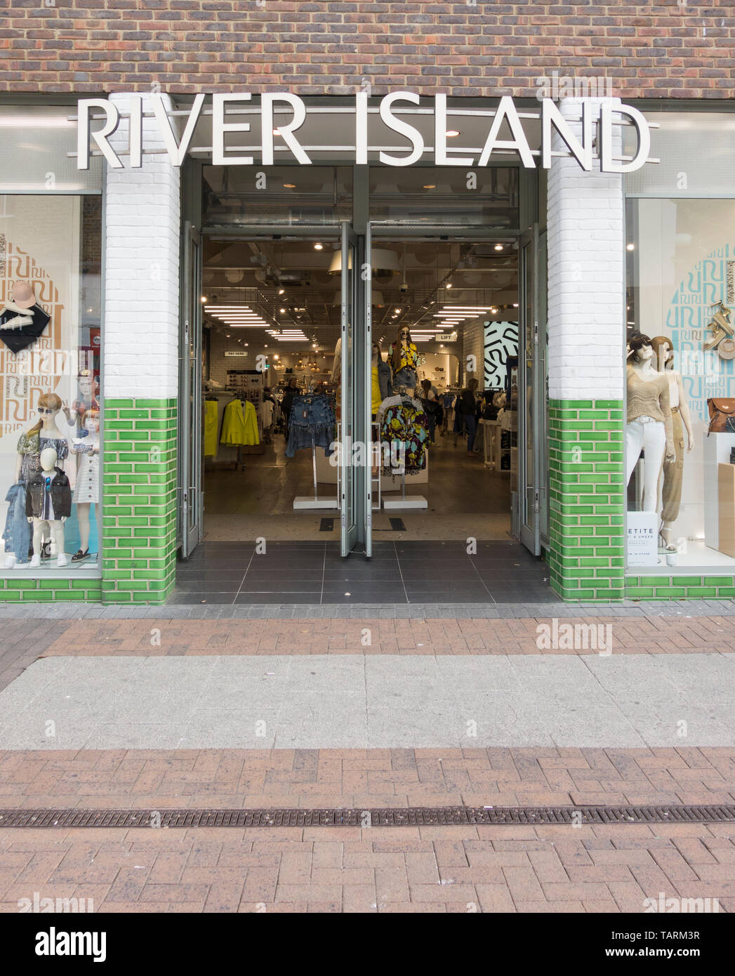 River Island shop front in Kingston, Surrey, UK Stock Photo
