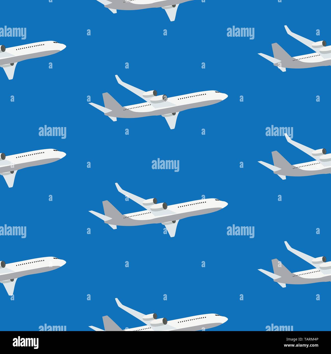 Aircraft, airplane, plane flying vector seamless travel transport ...