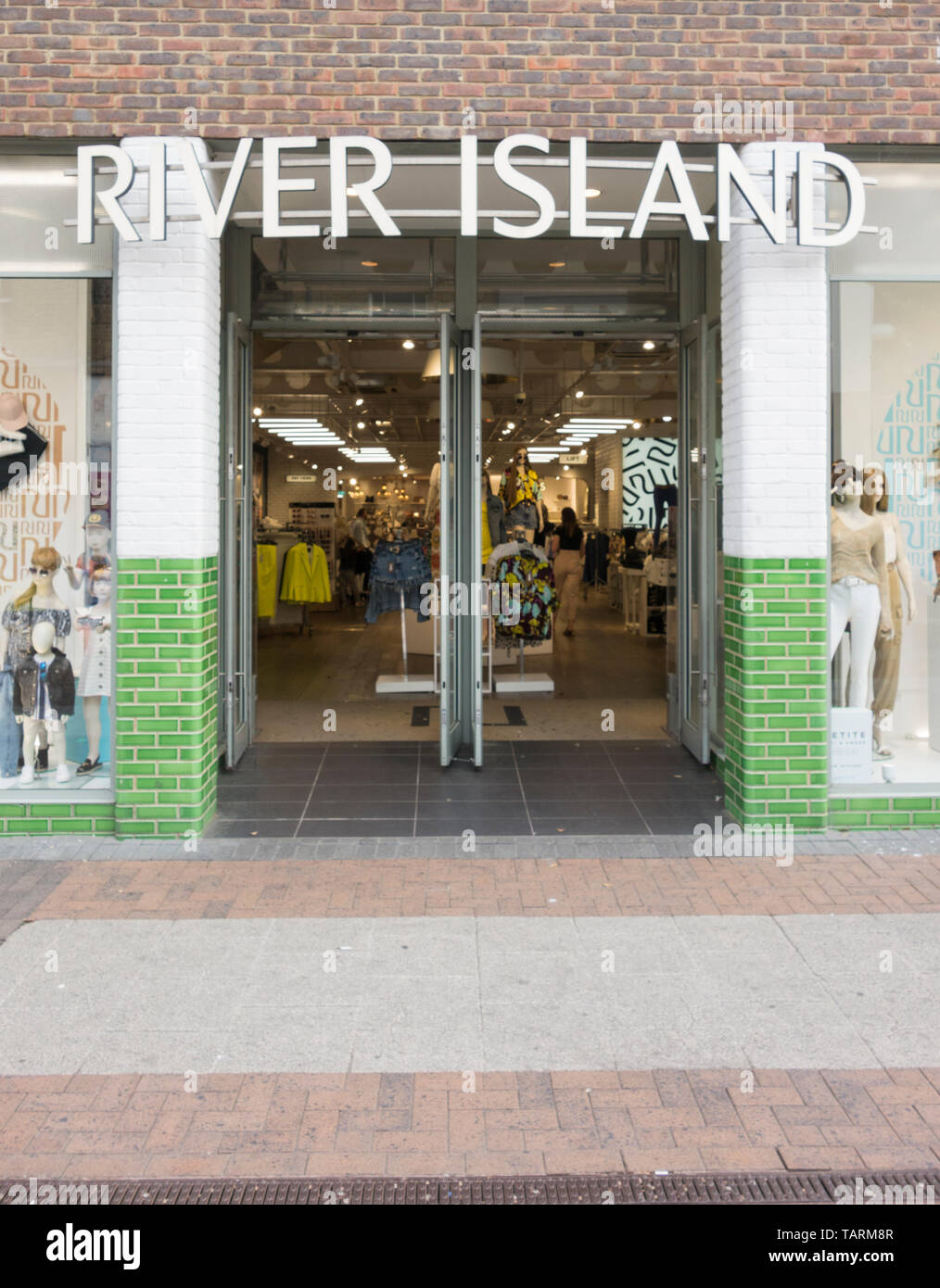 River Island shop front in Kingston, Surrey, UK Stock Photo