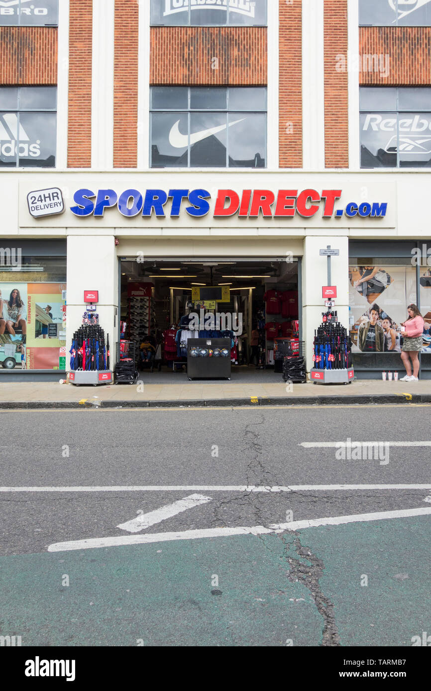 Sports Direct Shop front in Kingston, Surrey, UK Stock Photo