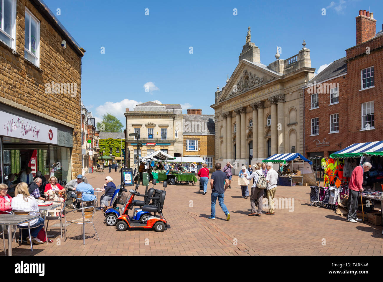 Farmer's Market in Market Place, Banbury, Oxfordshire, England, United Kingdom Stock Photo