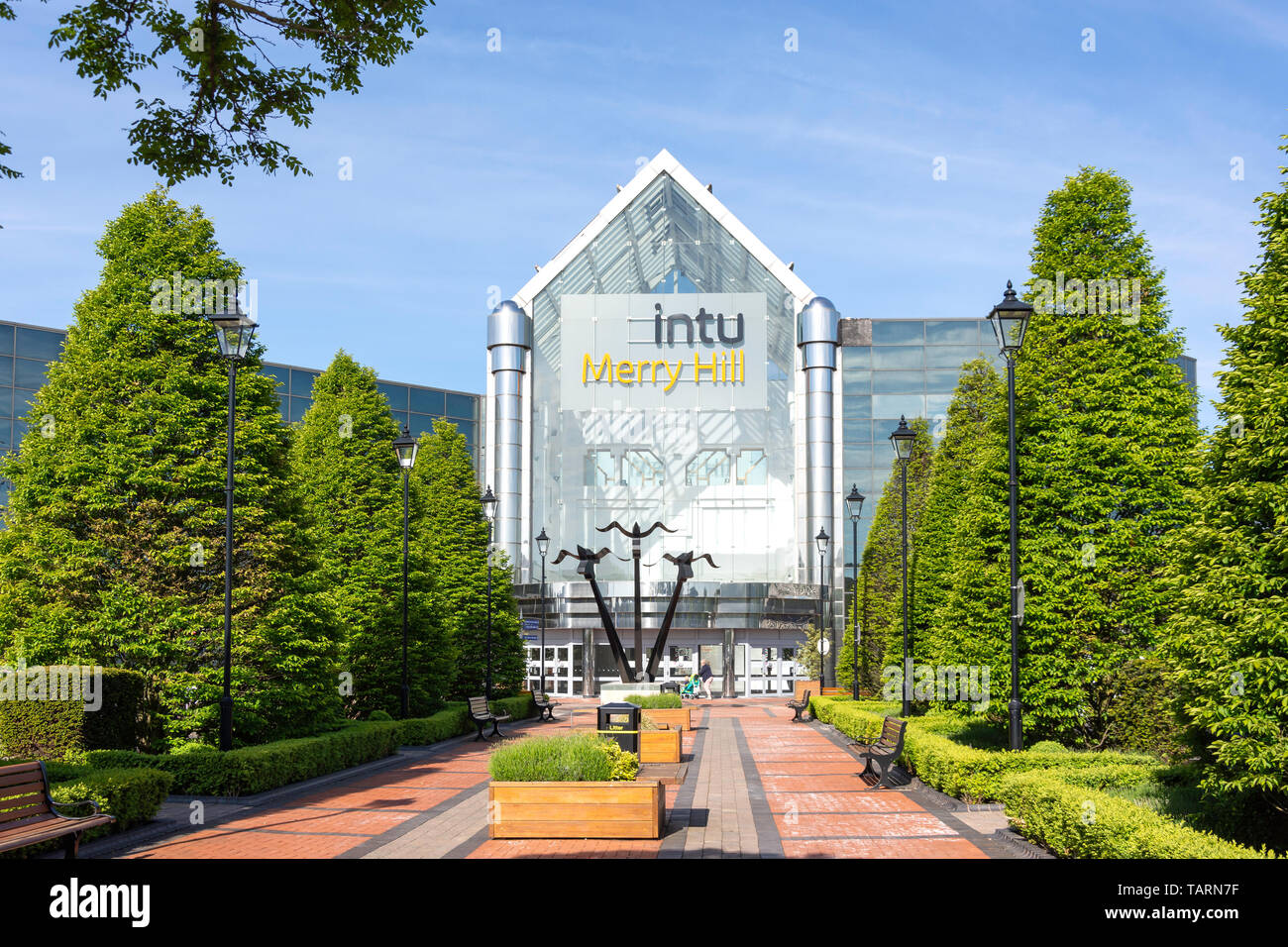 Entrance to Intu Merry Hill Shopping Centre, Brierley Hill, West Midlands, England, United Kingdom Stock Photo