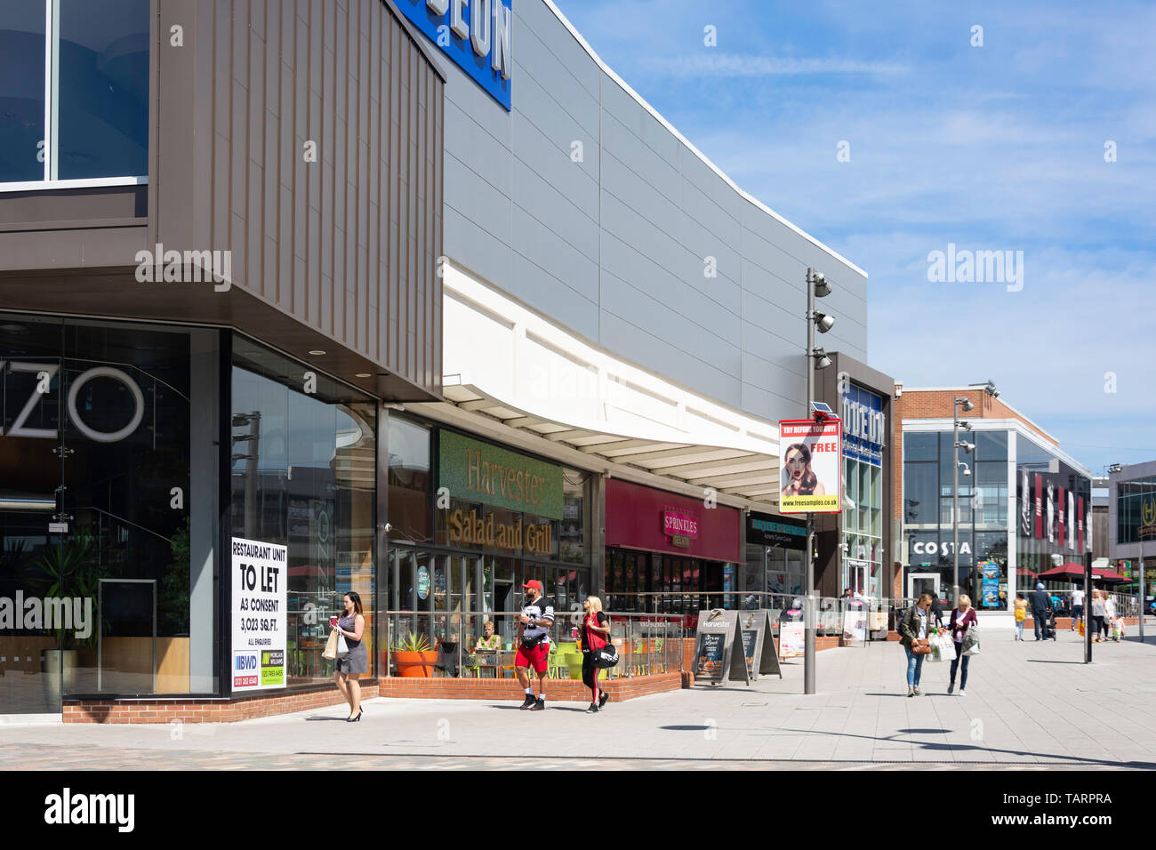 Restaurants and Odeon Cinema, Town Square, West Bromwich, West Midlands, England, United Kingdom Stock Photo