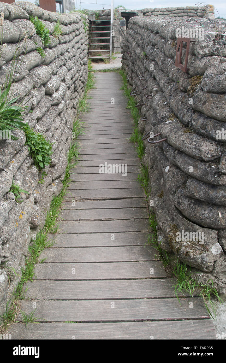 Trench of Death Ypres Ieper Belgium Stock Photo