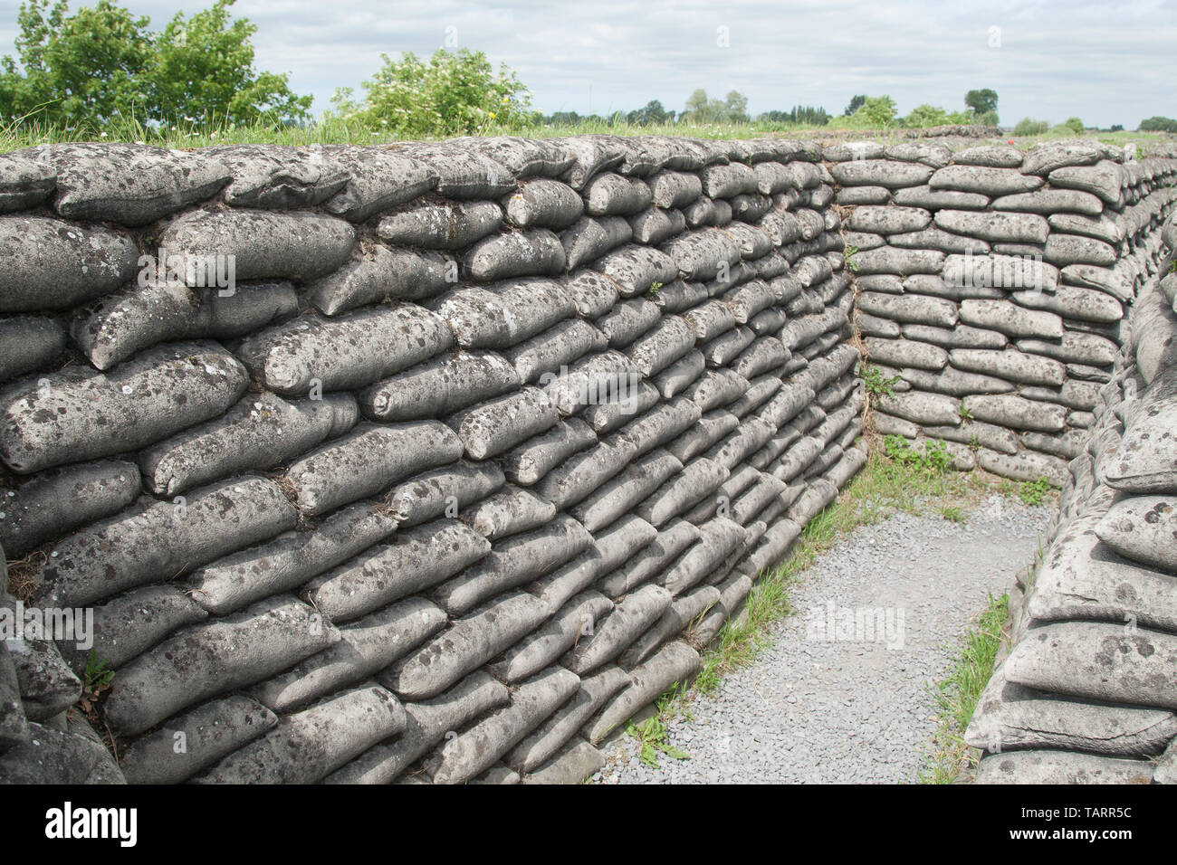 Trench of Death Ypres Ieper Belgium Stock Photo