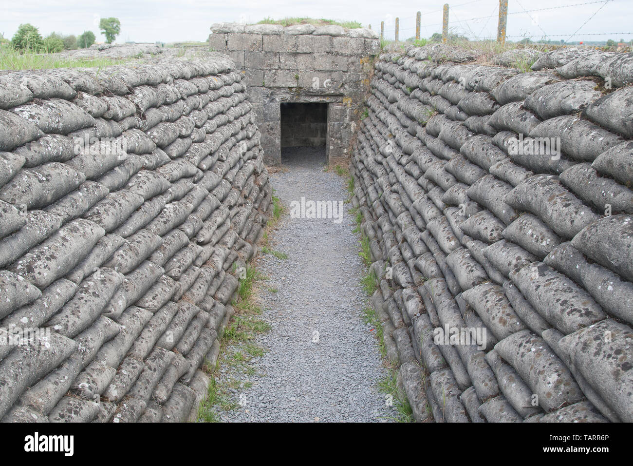 Trench of Death Ypres Ieper Belgium Stock Photo