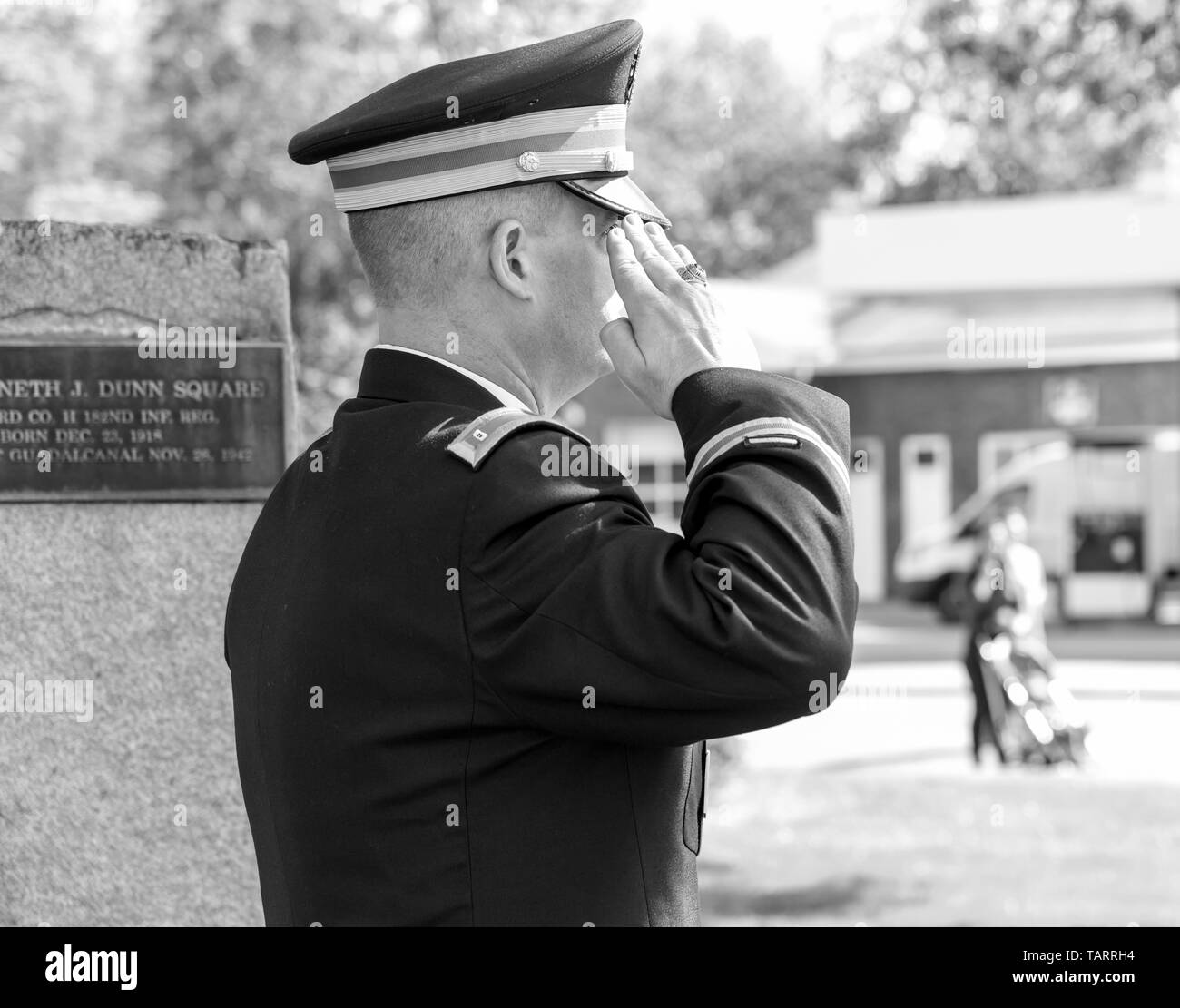 Memorial Day 2019 event in West Concord, MA Stock Photo