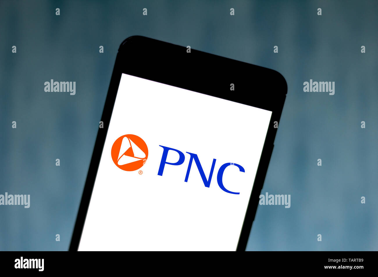 In this photo illustration the PNC Financial Services Group logo is