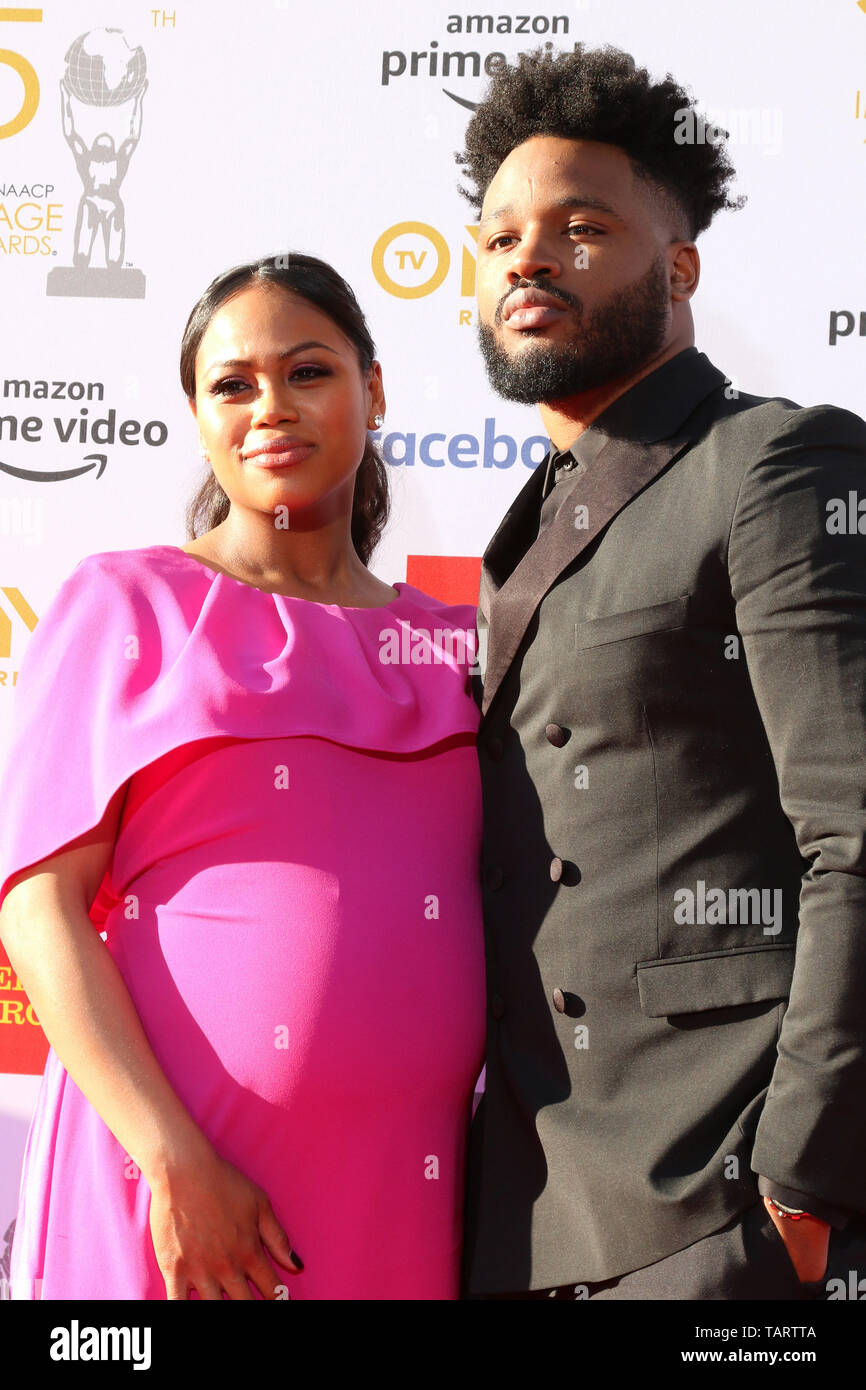 March 30, 2019 - Los Angeles, CA, USA - LOS ANGELES - MAR 30:  Zinzi Evans, Ryan Coogler at the 50th NAACP Image Awards - Arrivals at the Dolby Theater on March 30, 2019 in Los Angeles, CA (Credit Image: © Kay Blake/ZUMA Wire) Stock Photo