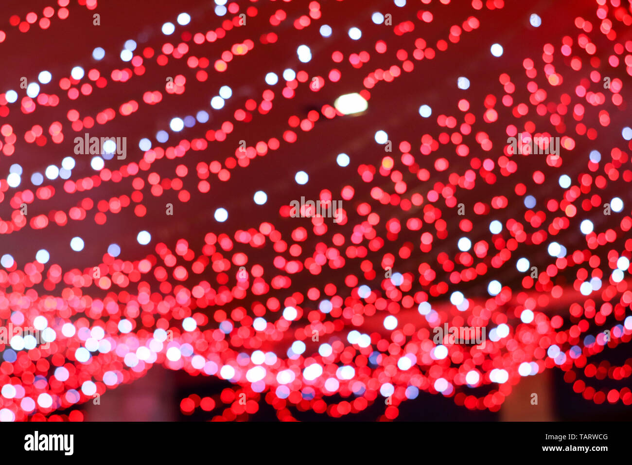 Blurred Colorful Red And White Light Image Of Electric Line Blur