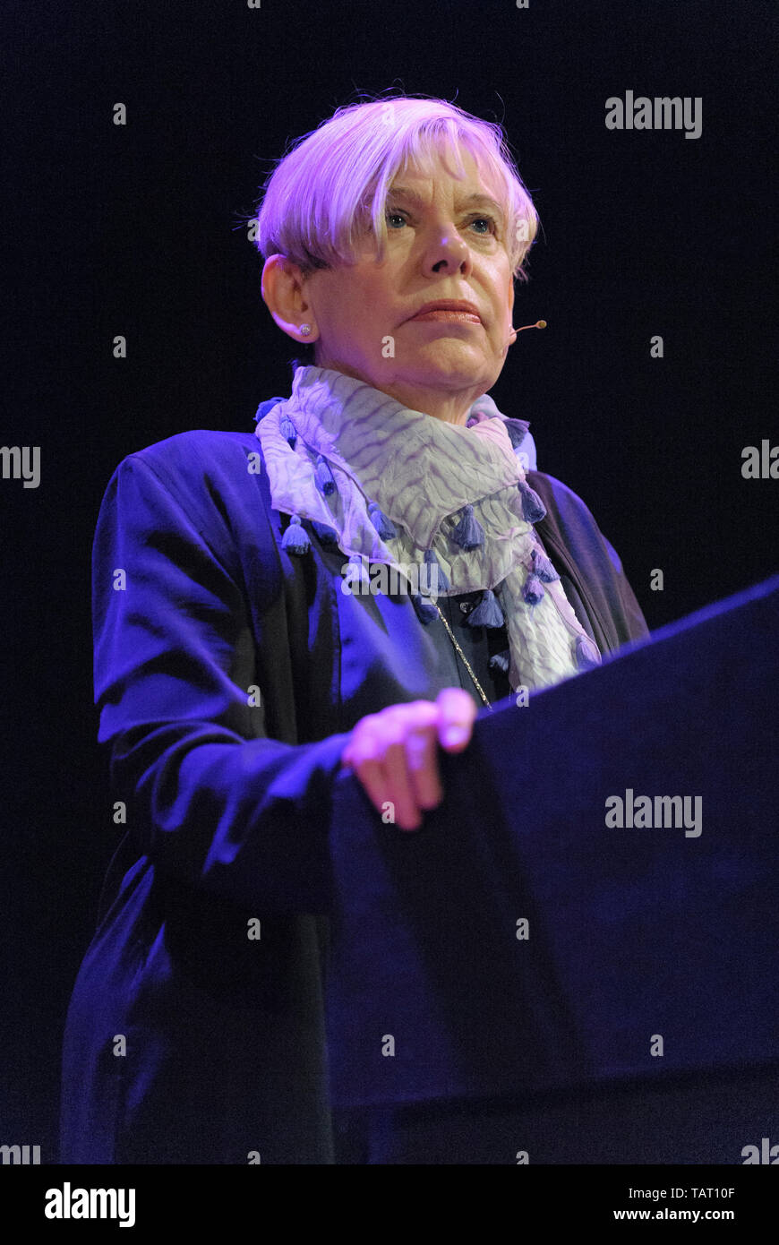 Author, Karen Armstrong at the Cheltenham Literature Festival, October 9, 2014 Stock Photo