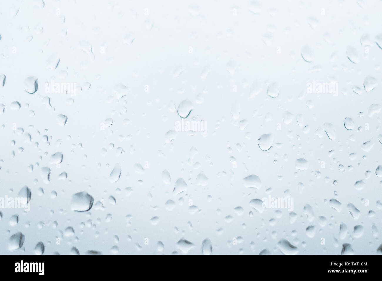 water drops on window - droplets on glass Stock Photo