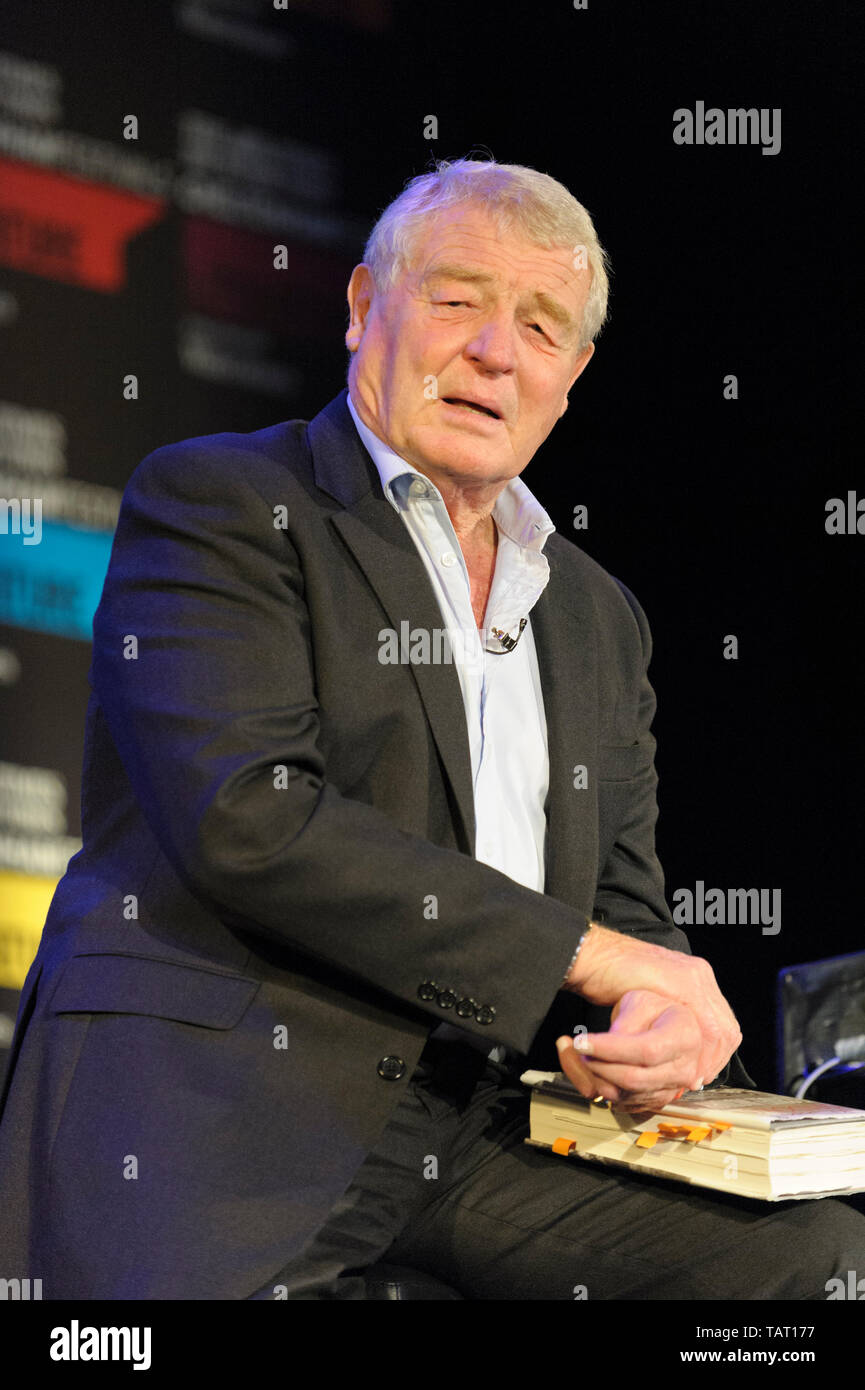 Jeremy 'Paddy' Ashdown, Baron Ashdown of Norton-sub-Hamdon, author, politician and diplomat at the Cheltenham Literature Festival, October 10, 2014. Stock Photo