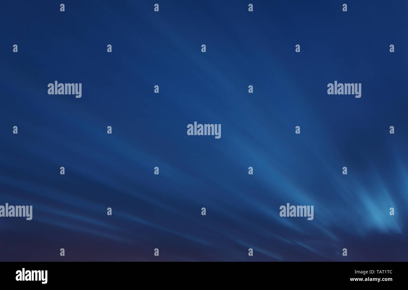 Sky background - long exposure at twiligth with clouds Stock Photo