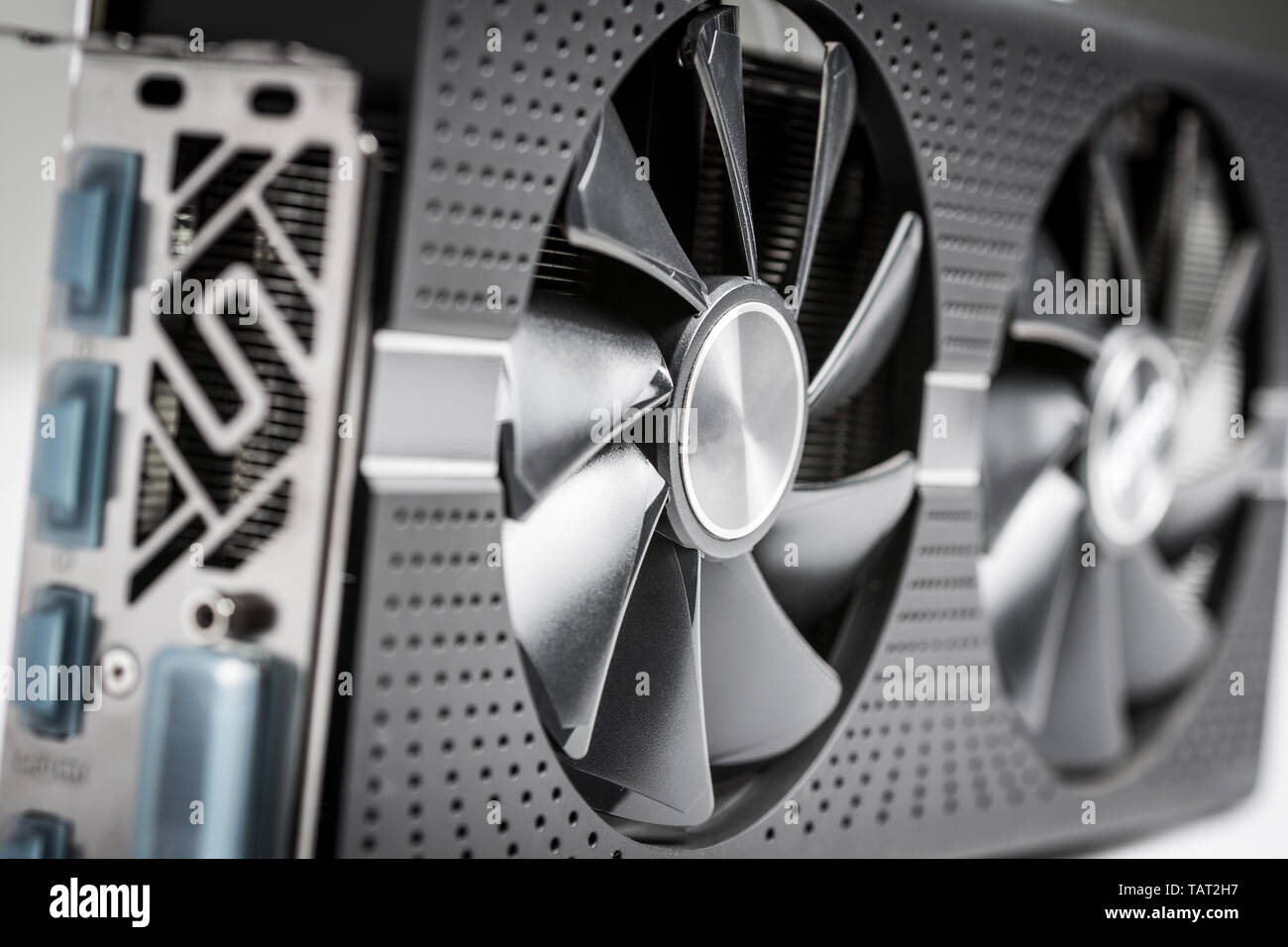 PC Gaming GPU Graphic Card Close Up Stock Photo