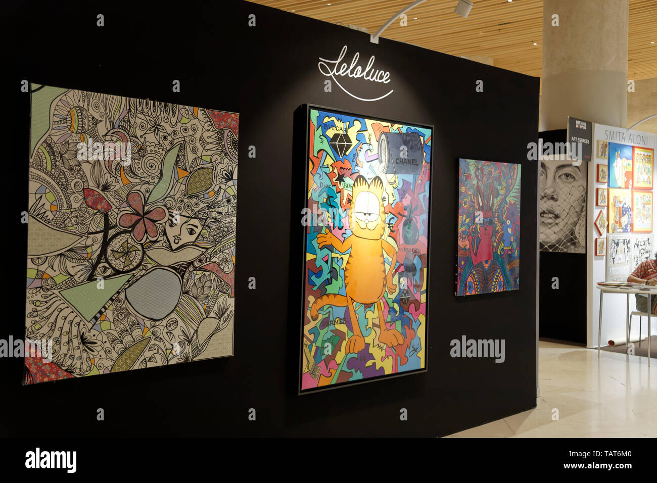 Paris, France. 26Th May, 2019.Leloluce exhibits at Art Shopping at the Carrousel du Louvre.Credit:Veronique Phitoussi/Alamy Stock Photo Stock Photo