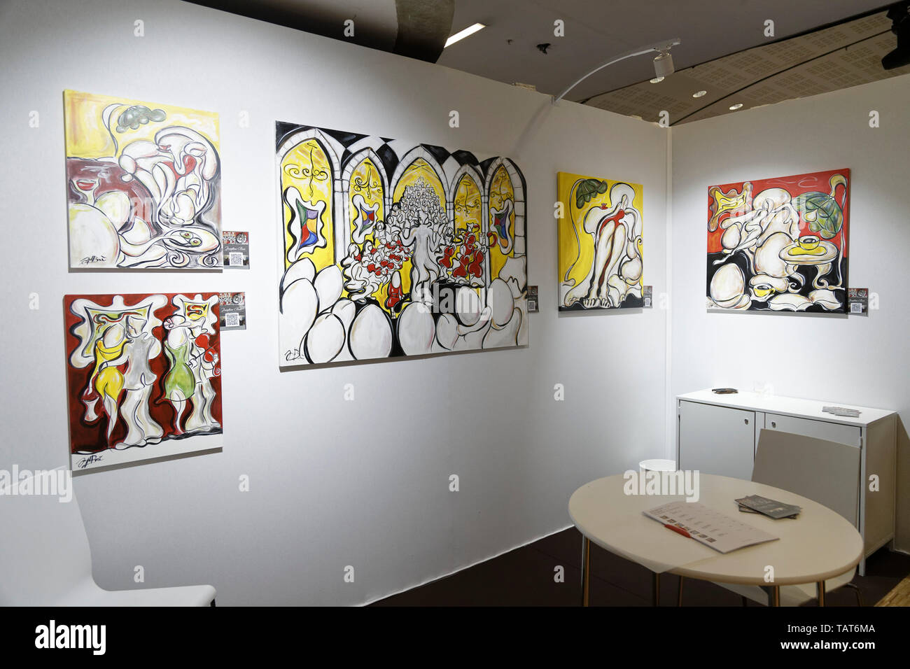 Paris, France. 26Th May, 2019.Josephine Boni exhibits at Art Shopping at the Carrousel du Louvre.Credit:Veronique Phitoussi/Alamy Stock Photo Stock Photo