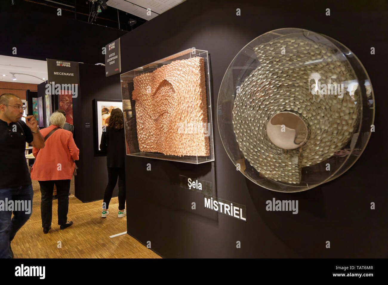 Paris, France. 26Th May, 2019.Sela Mistriel exhibits at Art Shopping at the Carrousel du Louvre.Credit:Veronique Phitoussi/Alamy Stock Photo Stock Photo