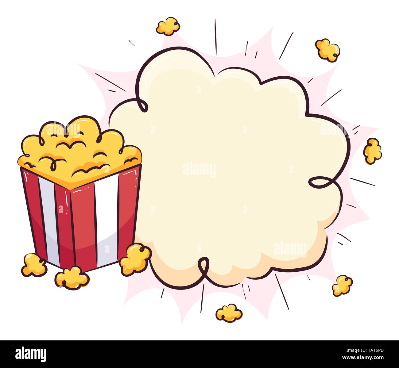 Popping Popcorn Clipart