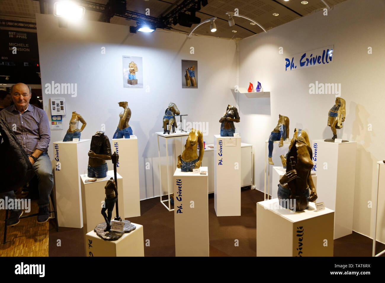 Paris, France. 26Th May, 2019. Philippe Crivelli exhibits at Art Shopping at the Carrousel du Louvre.Credit:Veronique Phitoussi/Alamy Stock Photo Stock Photo