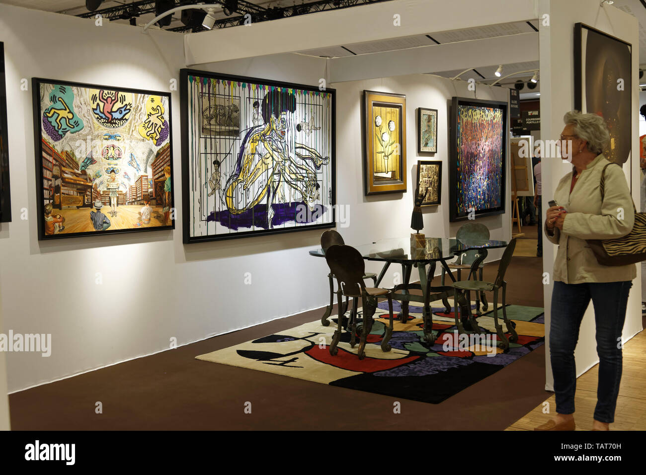 Paris, France. 26Th May, 2019. Montaigne Gallery exhibits at Art Shopping  at the Carrousel du Louvre.Credit:Veronique Phitoussi/ Alamy Stock Photo Stock Photo