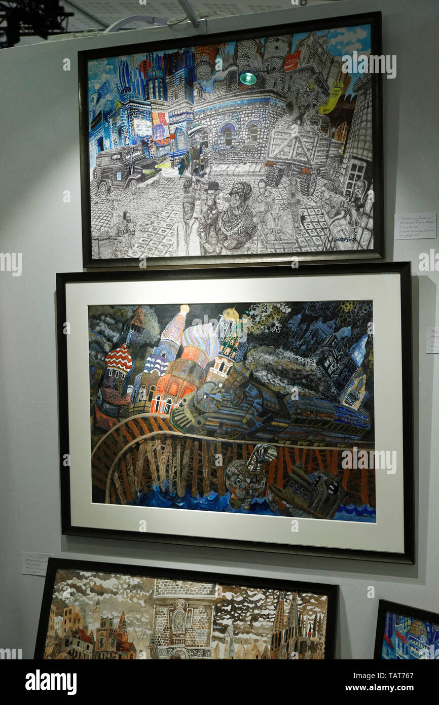 Paris, France.26Th May,2019.Gerardo Boza Olivari at Art Shopping at the Carrousel du Louvre in Paris.Credit:Veronique Phitoussi/Alamy Stock Photo Stock Photo