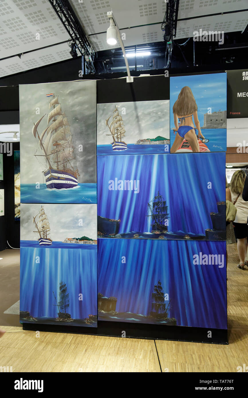 Paris, France.26Th May,2019. Mecenavie at Art Shopping, The International Exhibition of Contemporary Art.Credit:Veronique Phitoussi/ Alamy Stock Photo Stock Photo