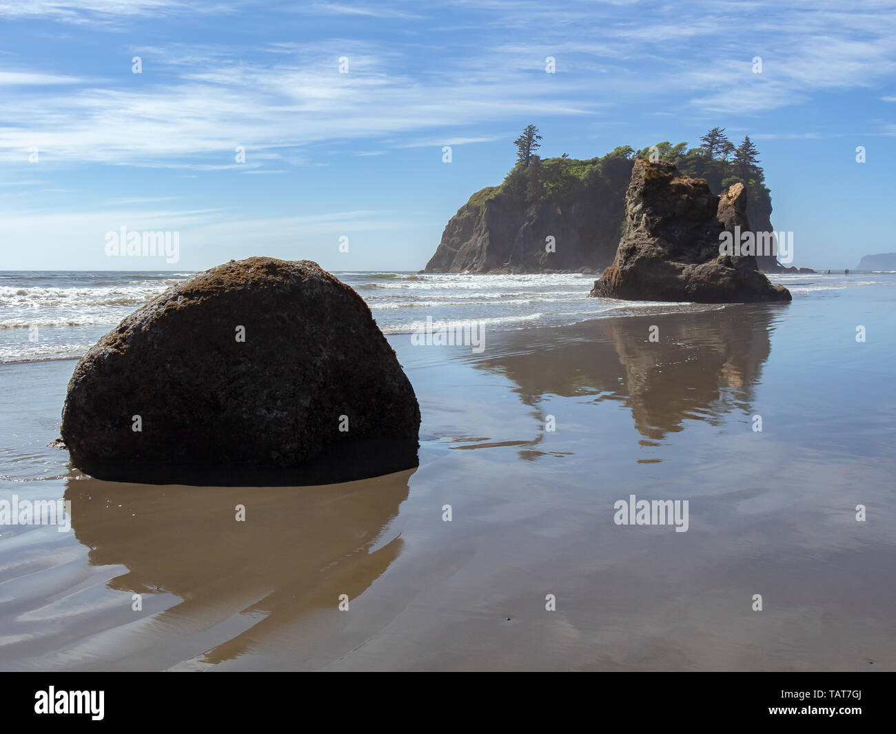 Ruby Beach, Olympic National Park, Washington, USA. Stock Photo