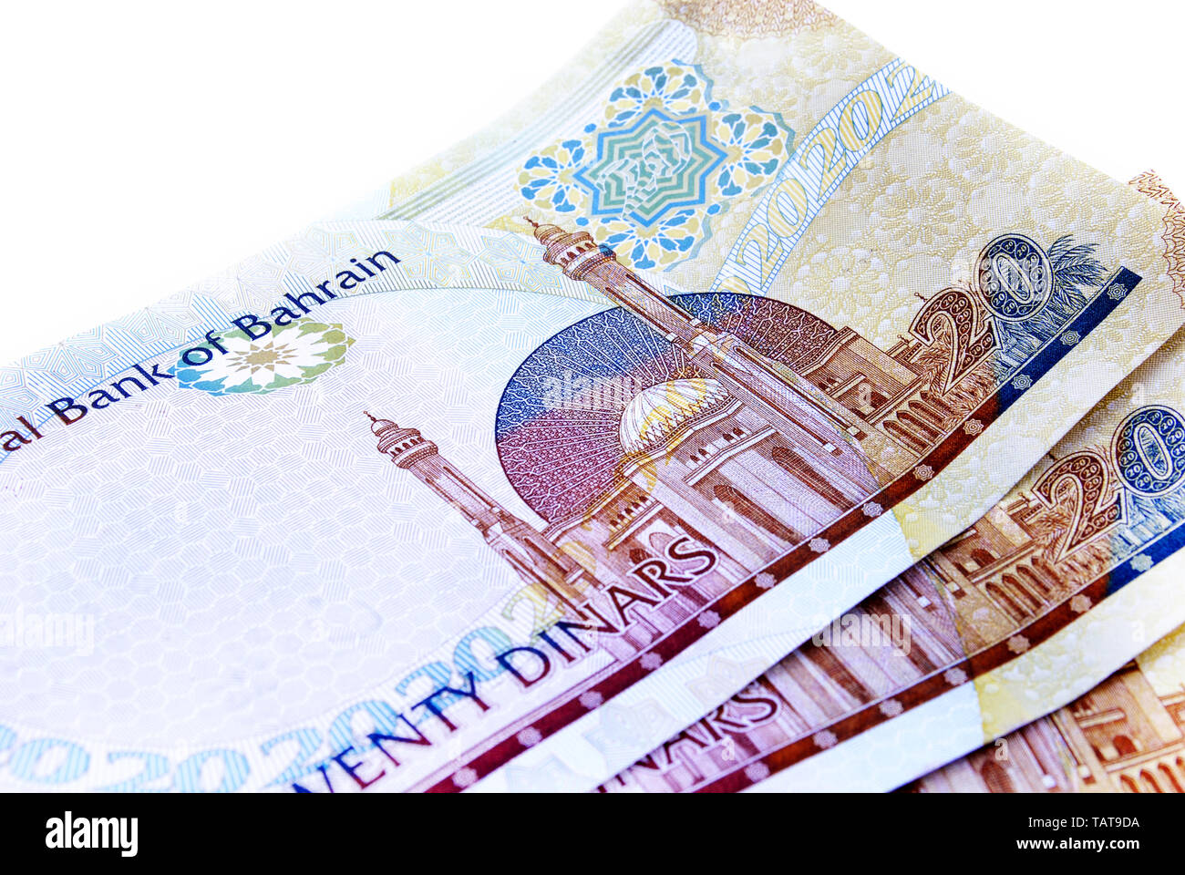Kingdom of Bahrain currency Stock Photo Alamy