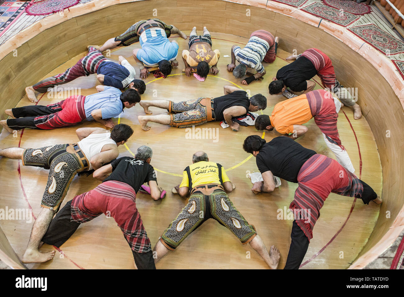 Traditional Sport or Varzesh-e bastani, Zurkhane, Kashan, Iran Stock Photo  - Alamy