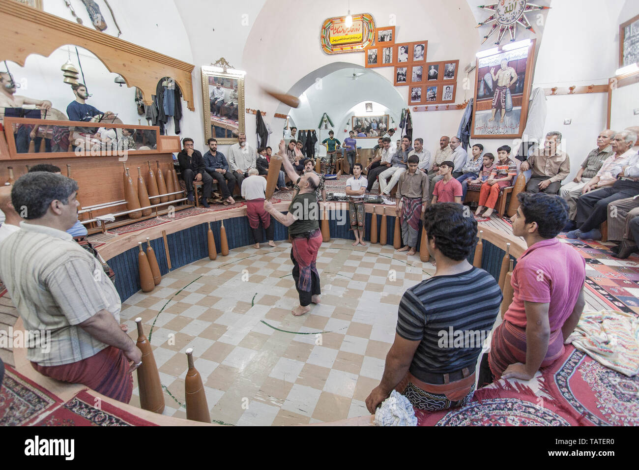 Traditional Sport or Varzesh-e bastani, Zurkhane, Kashan, Iran Stock Photo  - Alamy