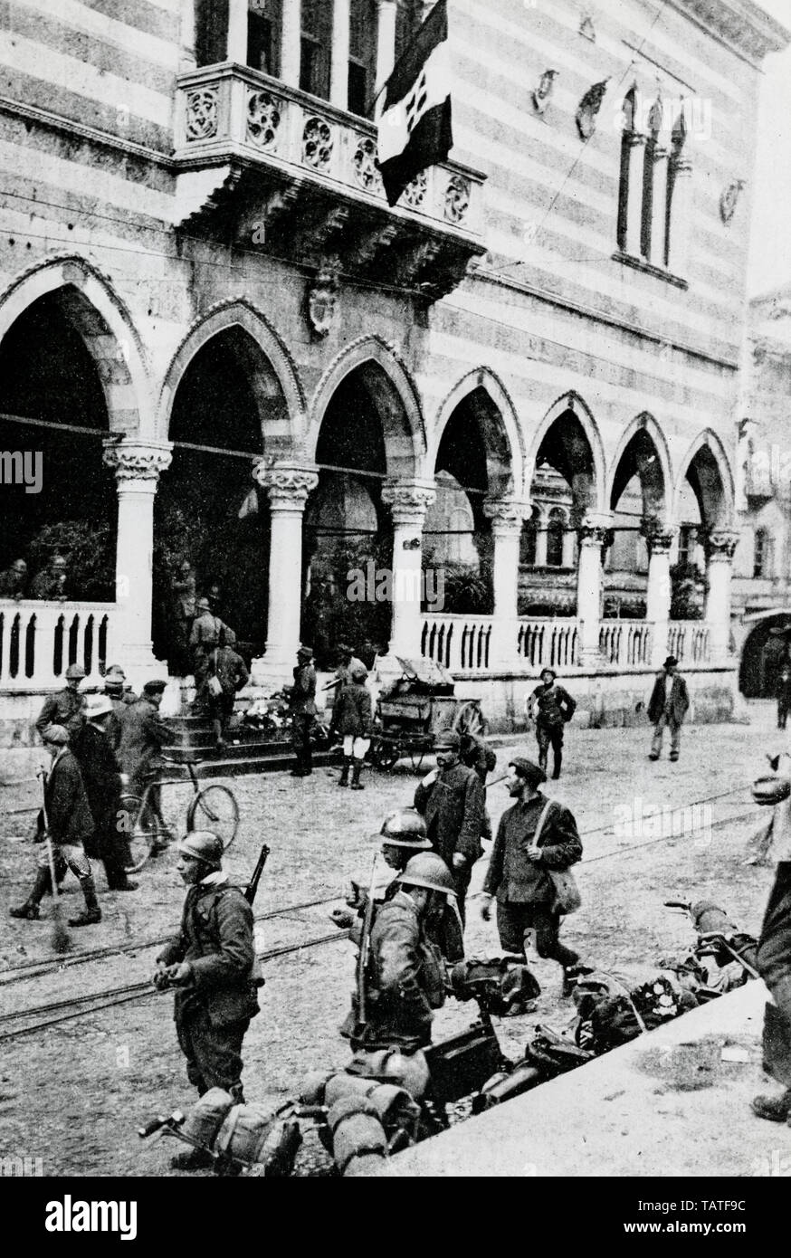 Battle of Vittorio Veneto, 1918 Stock Photo