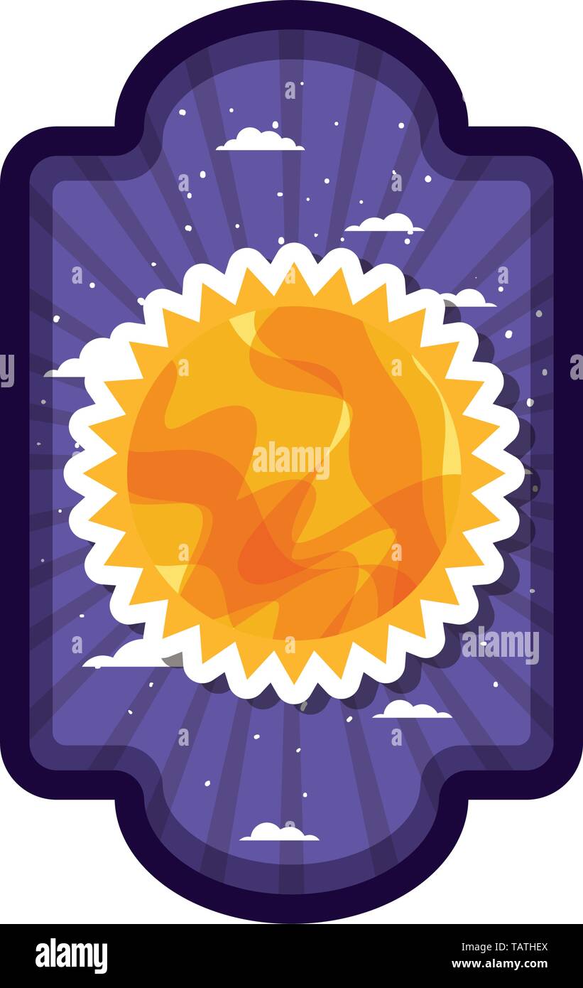 frame with planet of the solar system Stock Vector Image & Art - Alamy