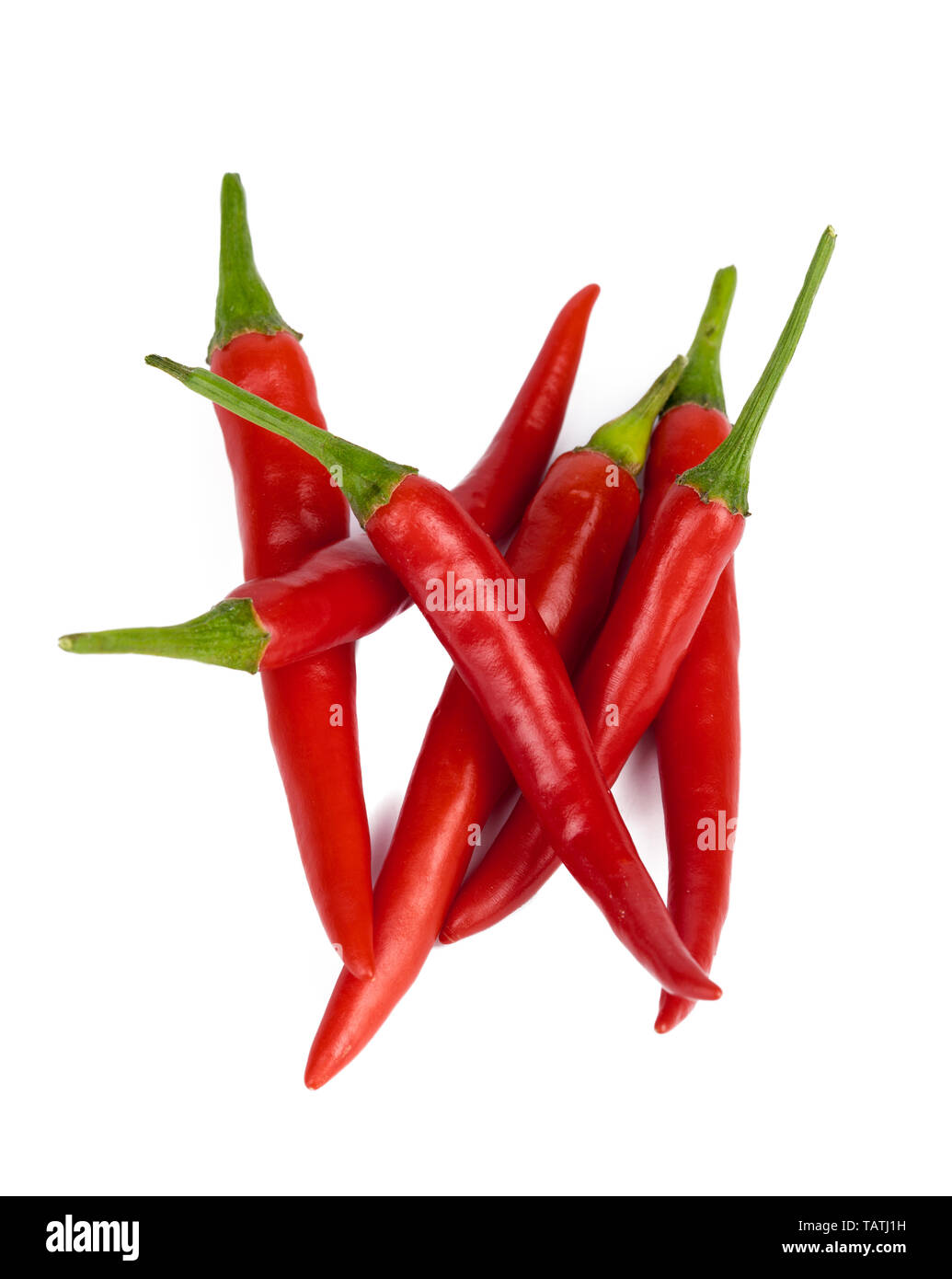 hot peppers isolated Stock Photo - Alamy