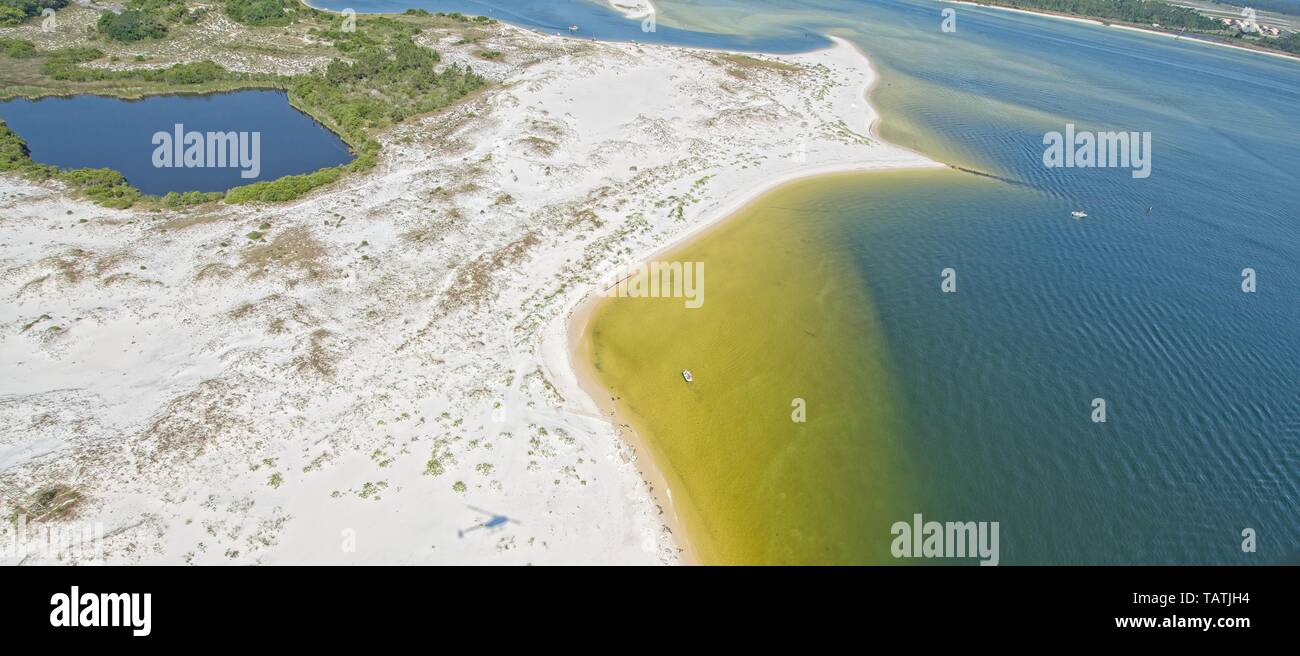 An Aerial View of Pensacola Beach, Florida, USA Stock Photo - Alamy