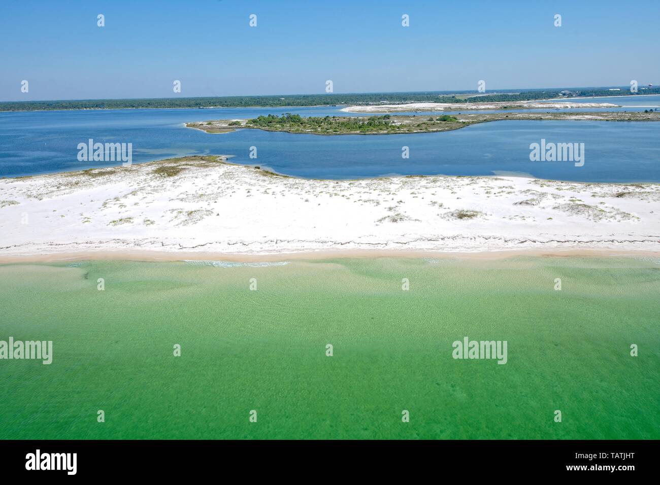An Aerial View of Pensacola Beach, Florida, USA Stock Photo - Alamy