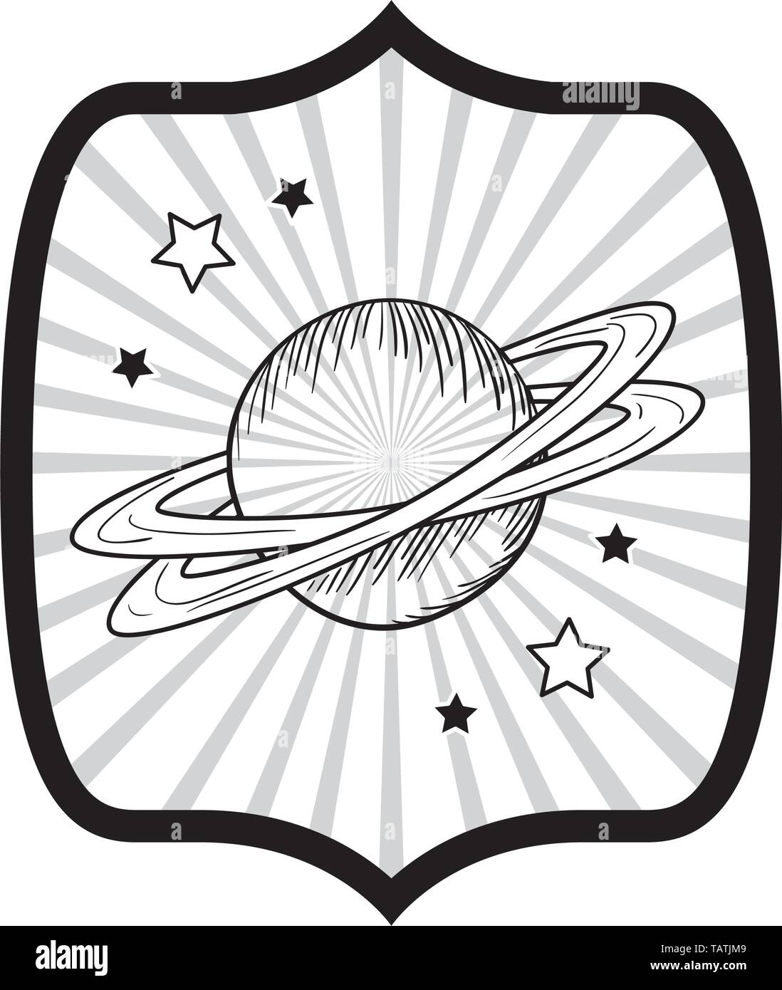 frame with planet of the solar system Stock Vector Image & Art - Alamy