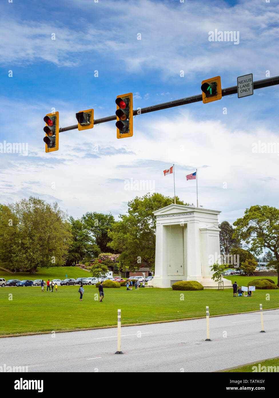 Usa Canada Border Monument High Resolution Stock Photography and Images ...
