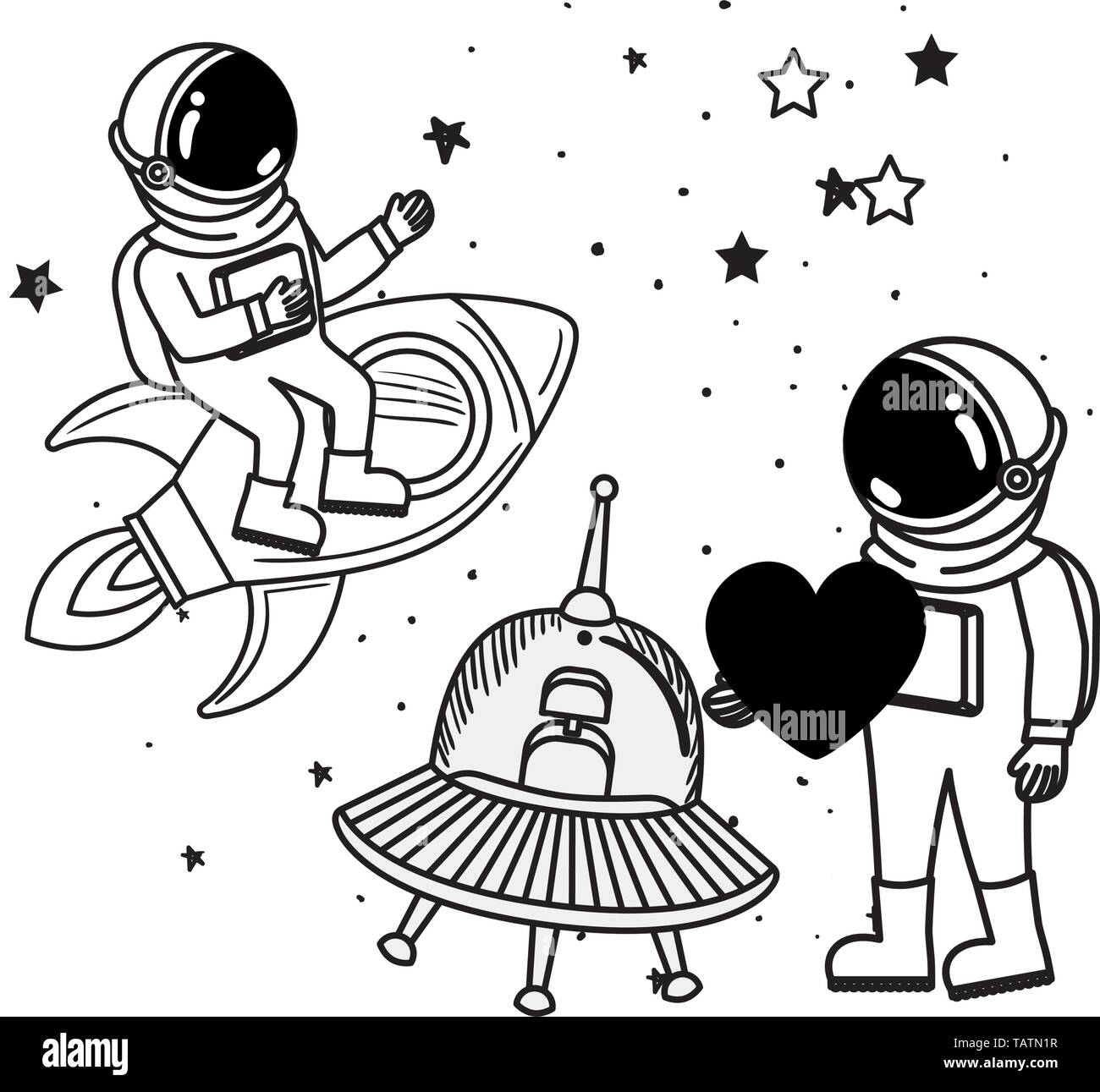 Drawings Of Alien Astronauts