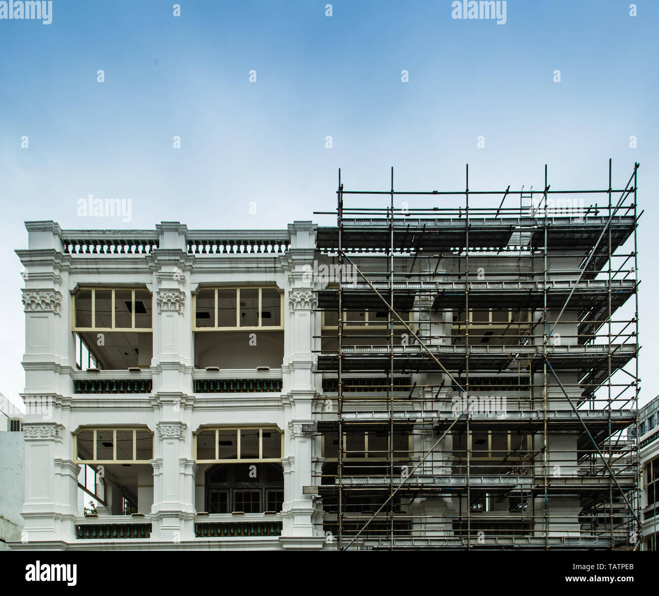 ancient building renew work on going Stock Photo Alamy