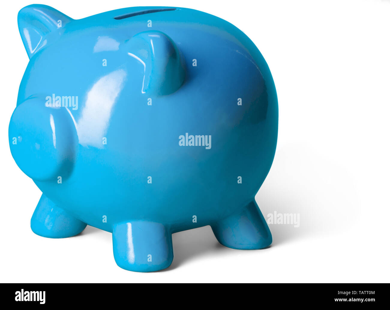 piggy bank isolated on white background Stock Photo - Alamy