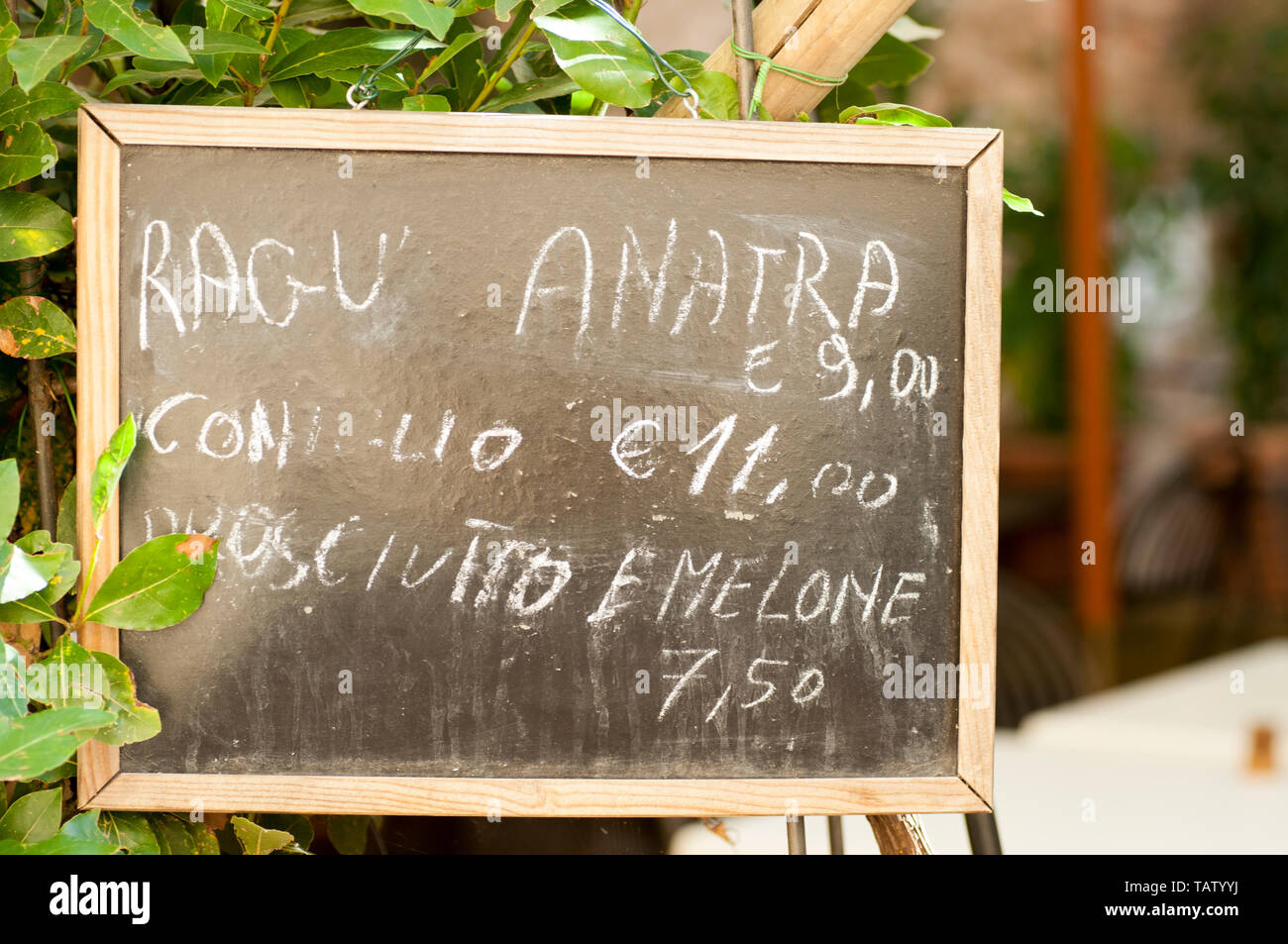 sign made on a blackboard Stock Photo - Alamy